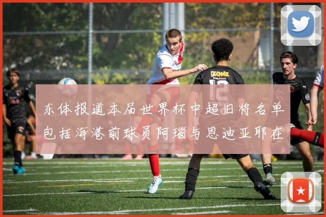东体报道本届世界杯中超旧将名单包括海港前球员阿瑙与恩迪亚耶在内的10位球员